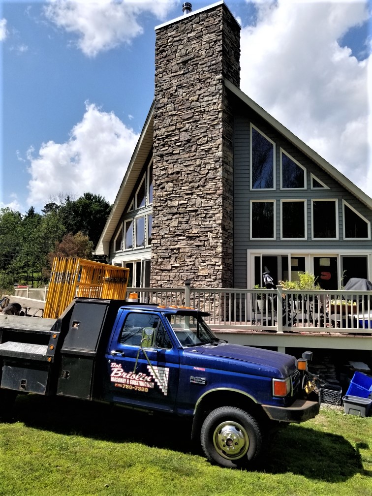 Cultured Stone Chimney