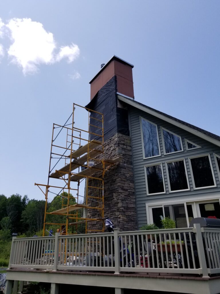 Cultured Stone Chimney