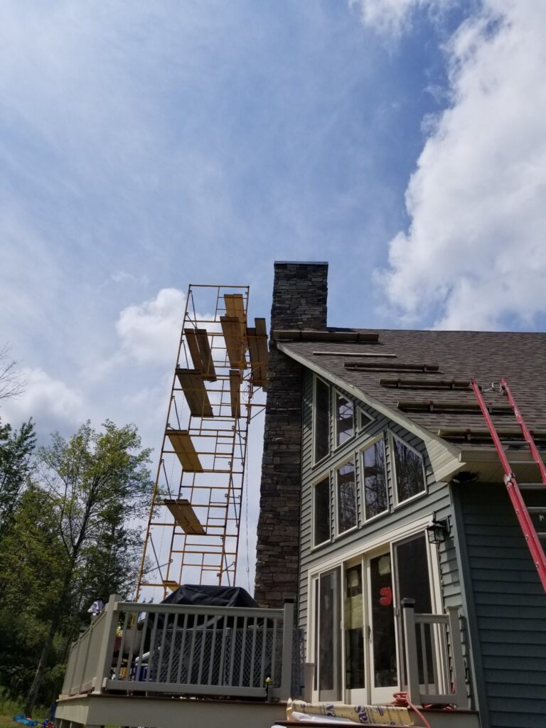 Cultured Stone Chimney